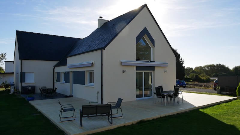 Pose de terrasse sur dalle à Orvault