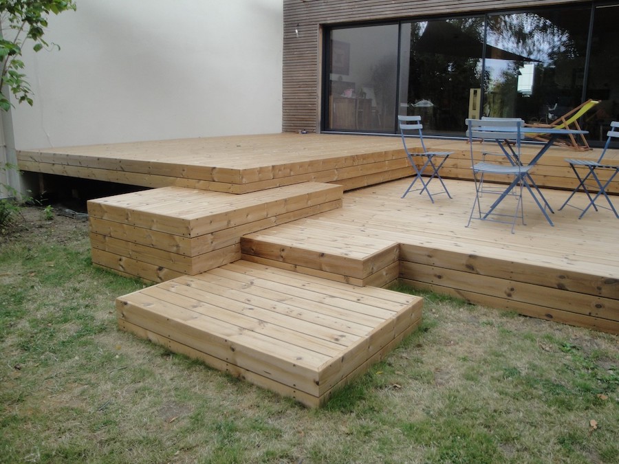 Terrasse sur sol stable à Nantes