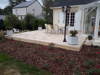 dalles de grès cérame à Sautron