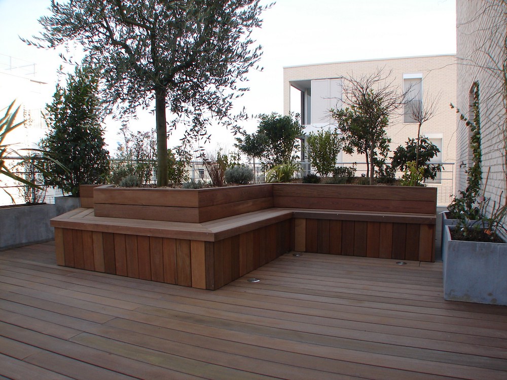Toit-terrasse en Kébony à Nantes