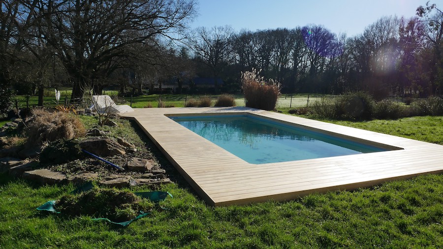 Double terrasses en bois à Sucé-sur-Erdre