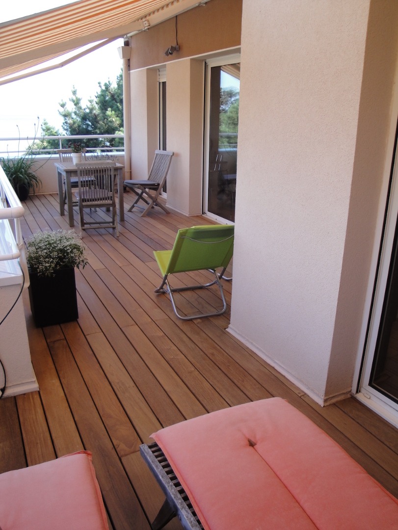 Terrassement aménagée en Thermopin