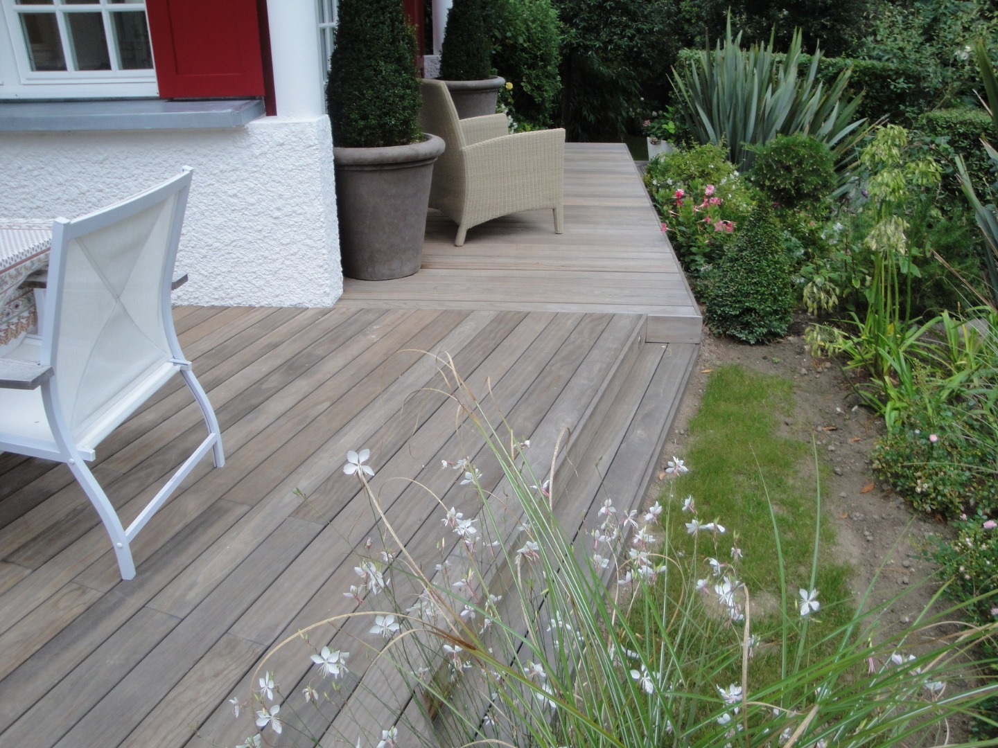 Kébony avec sa patine grise